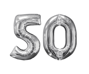 geschenkballon zahl 50 1 