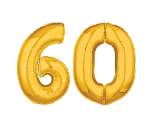 geschenkballon zahl 60 gold 1 