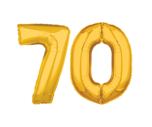 geschenkballon zahl 70 gold 1 