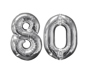 geschenkballon zahl 80 1 