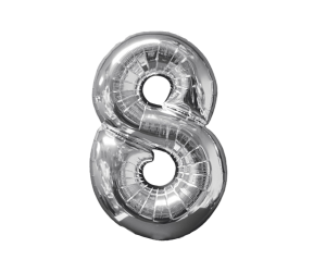 geschenkballon zahl 8 1 