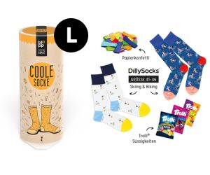 geschenkbombe blopp coole socke orange inhalt l 