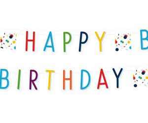 happy birthday girlande konfetti 