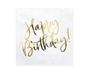 happy birthday gold servietten 1 