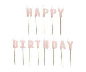 happy birthday kerzen rosa 