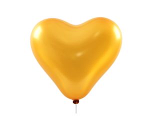 herzballons gold metallic maxi 