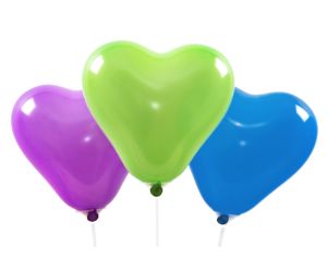 herzballons mini assortiert 