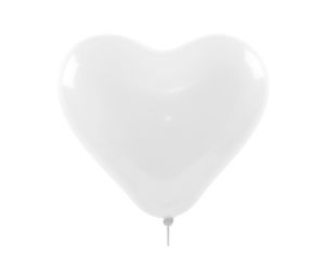 herzballons weiss maxi 