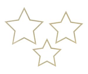 holzdeko sterne glitter 1 