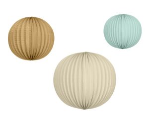 lampion set hellblau braun creme 