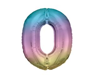 maxi zahl regenbogen 0 