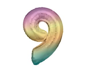 maxi zahl regenbogen 9 
