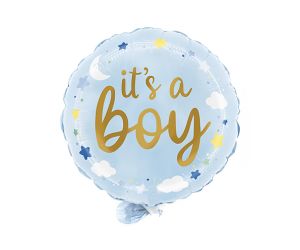mini folienballon baby boy 