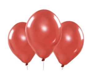 miniballons rot chrome 