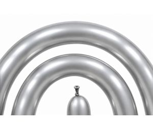 modellierballon silber chrome 