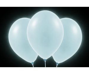 neon ballons blau leuchtend 
