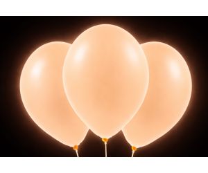 neon ballons orange leuchtend 