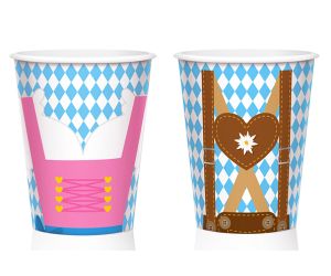 oktoberfest becher dirndl 