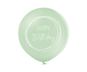 riesenballon geburtstag boho gruen soft 