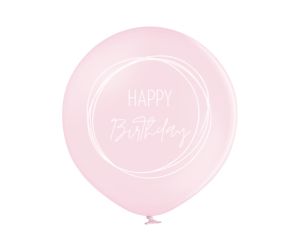 riesenballon geburtstag boho rosa soft 