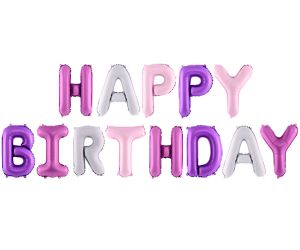 schriftzug happy birthday pink 