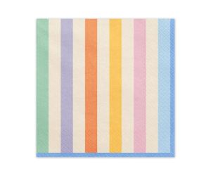 servietten streifen pastell 