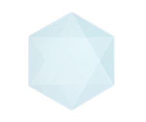 teller maxi hexagon nature hellblau soft h 