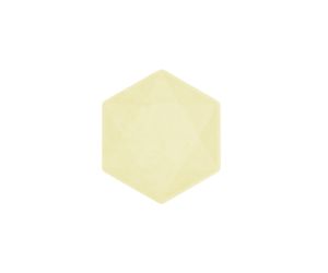 teller mini hexagon nature gelb soft 