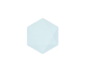 teller mini hexagon nature hellblau soft h 