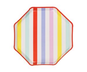 teller streifen pastell 