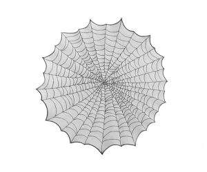 tischdecke spinnennetz rund 
