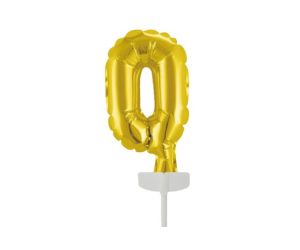 tortendeko folienballon 0 gold 
