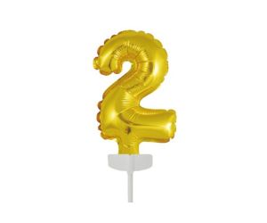tortendeko folienballon 2 gold 