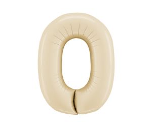 zahl 0 satin creme 