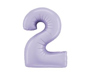 zahl 2 satin lilac 