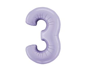 zahl 3 satin lilac 