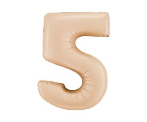 zahl 5 satin beige 