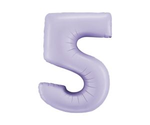 zahl 5 satin lilac 