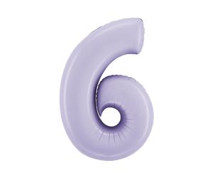 zahl 6 satin lilac 