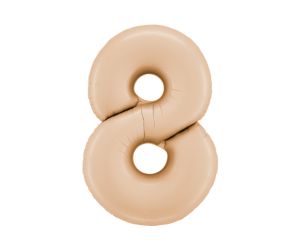 zahl 8 satin beige 