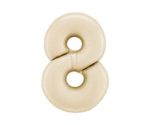 zahl 8 satin creme 