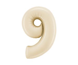 zahl 9 satin creme 
