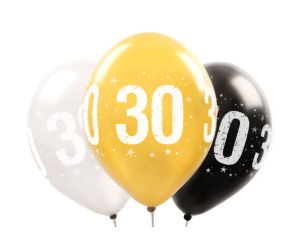 zahlenballon metallic 30 w 