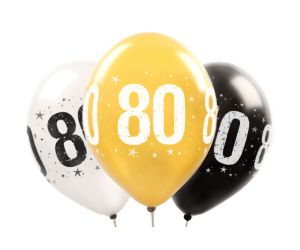zahlenballon metallic 80 sw 