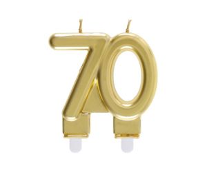 zahlenkerze 70 gold 