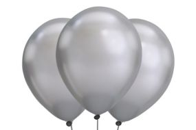ballons silber chrome 1 
