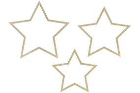 holzdeko sterne glitter 1 