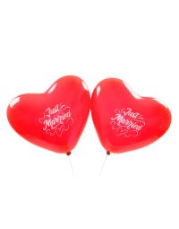 herzballons justmarried rot 1