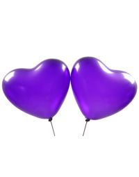 herzballons violett 1