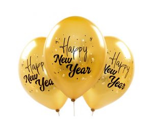 ballons happy new year gold 1 